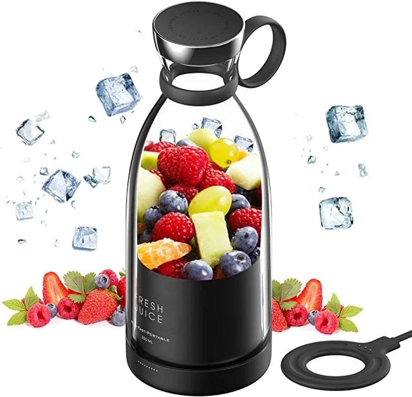 "Compact 350ML Portable Juicer Blender - Blend On-the-Go!"